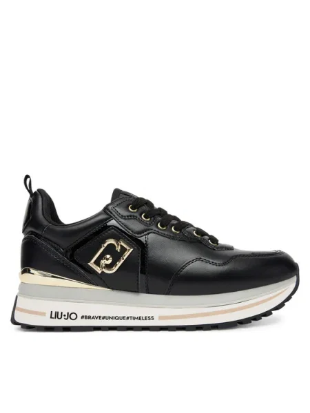 Liu Jo Sneakersy Maxi Wonder 01 čierna