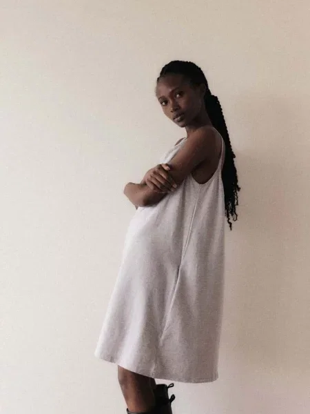 Haljina MUUV. #surfgirl mini oversize siva