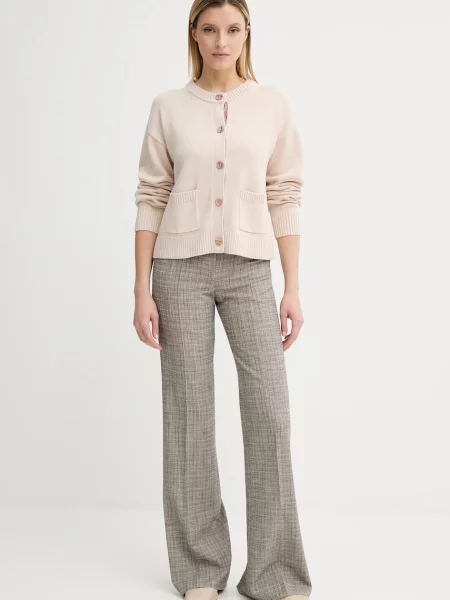 Шерстяные брюки Ps Paul Smith бежевые