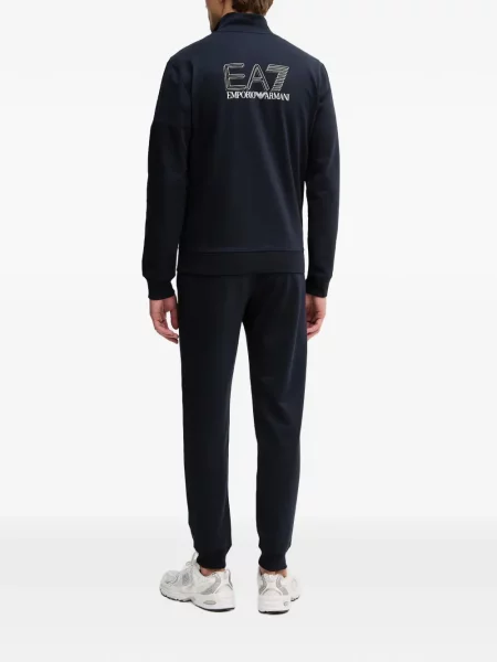 Hanorac cu fermoar Ea7 Emporio Armani albastru