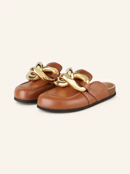 Jw Anderson Klapki Typu Mules braun brązowe