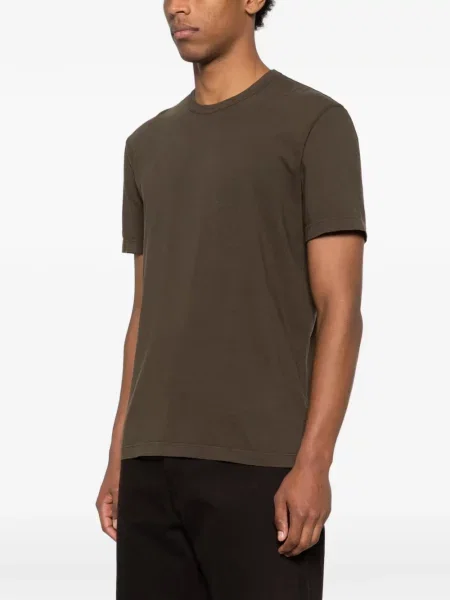 Tricou James Perse cu decolteu rotund maro