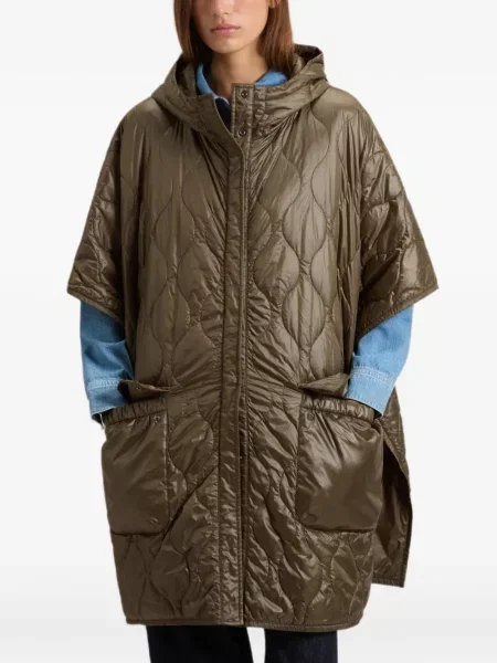 Geacă Woolrich cu glugă verde