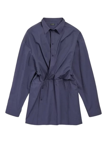 Rochie tip cămașă Balenciaga albastru
