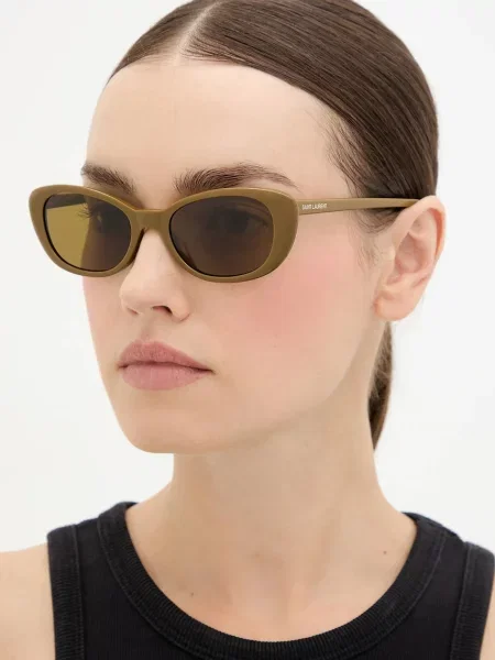 Saint Laurent ochelari de soare maro