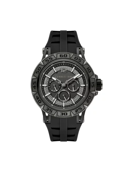 CERRUTI Analogové hodinky Function watch Velletri Declinatin' černá