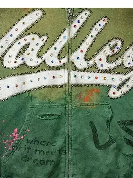 Hanorac cu glugă Vale verde