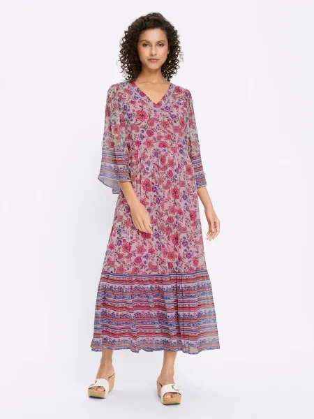 Heine Rochie / fucsia albastru