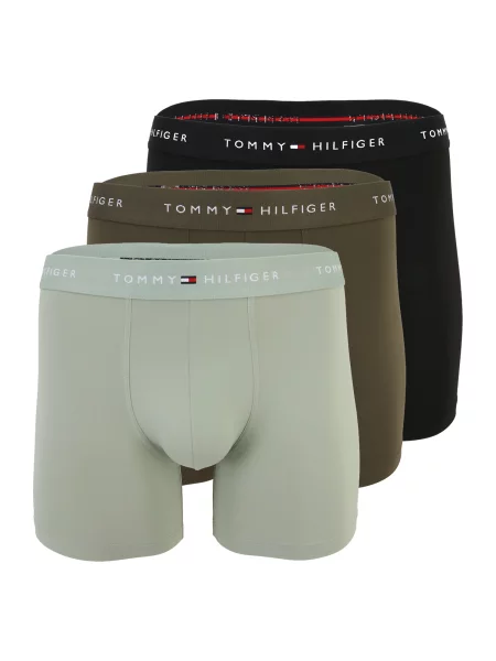 Tommy Hilfiger Underwear Boksarice kaki / oliva črna