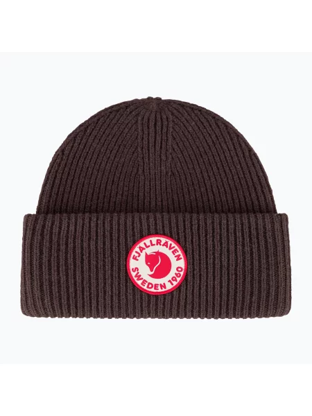Fjallraven czapka wełniana Logo czarna