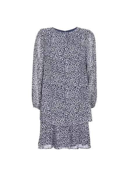 Mini obleka Lauren Ralph Lauren modra