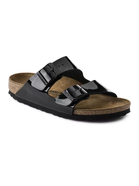 Birkenstock Arizona BF Patent Black Regular Fit Kobiety Sandały Birkenstock Size: 5 czarny