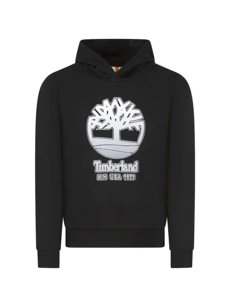 Dětska mikina s kapucí Timberland černá