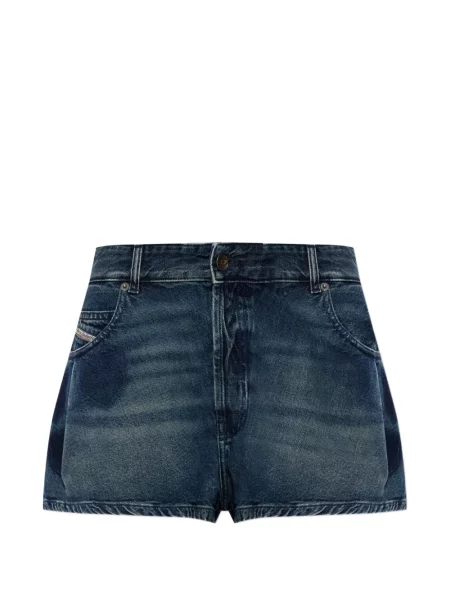 Pantaloni scurți din denim Diesel albastru