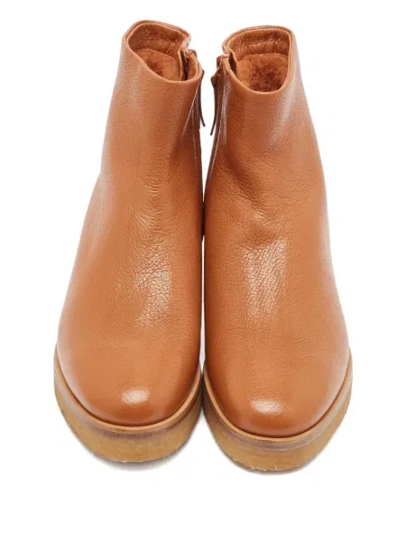 Cizme scurte Tory Burch din piele maro