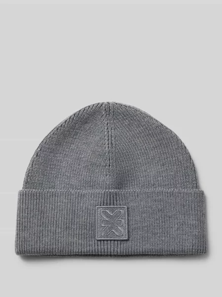 Czapka beanie z czystej wełny Karo Kauer