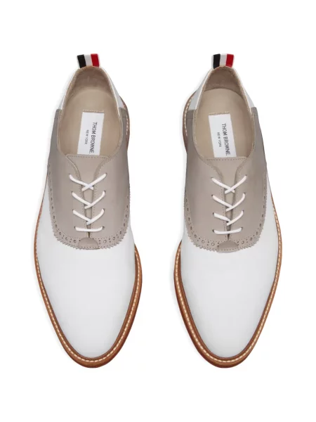 Oxford Thom Browne din țesătură twill alb