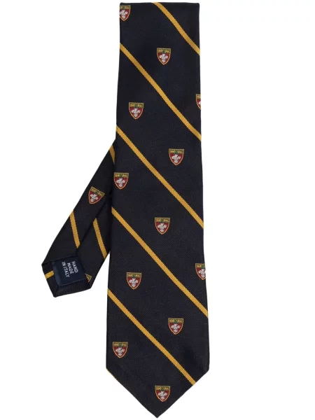 Hímzett nyakkendő Polo Ralph Lauren kék