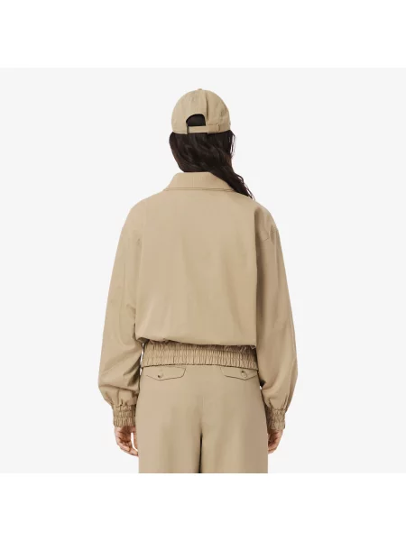 Lacoste Kurtka Relaxed Fit beżowa