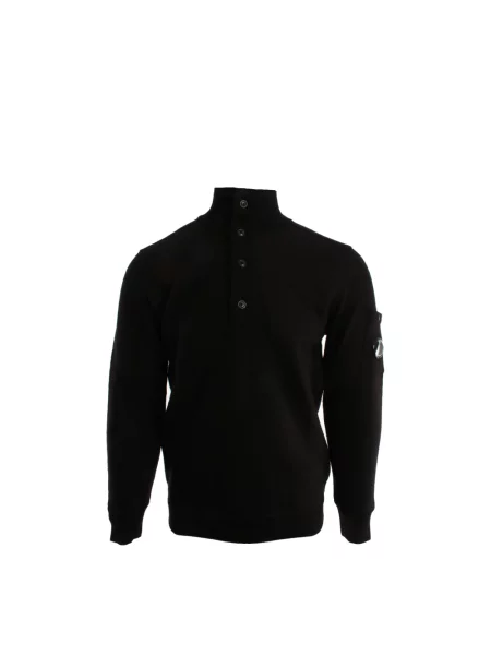 Sweter z golfem C.p. Company do golfa czarny