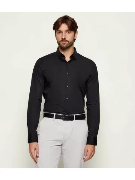 Calvin Klein Cămașă | Extra | stretch | easy care negru