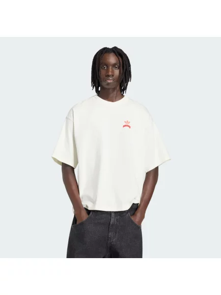 T-shirt adidas Pixelated Burget Character Graphic T-Shirt Off White S biała