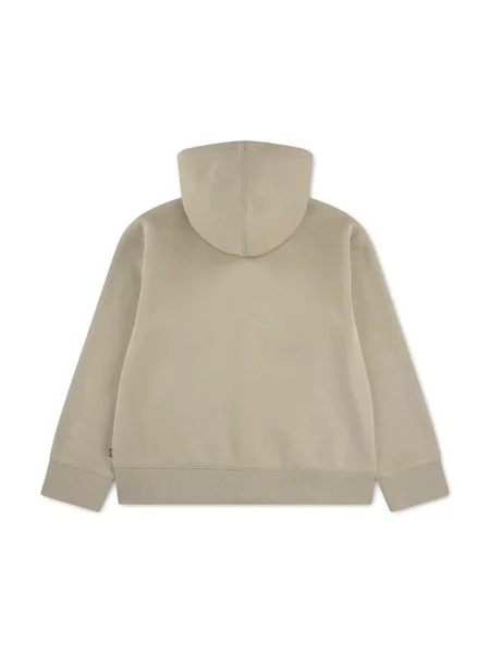 Levi's dukserica na zakopčavanje sa kapuljačom za djecu s pamukom ESSENTIAL HOODIE bež