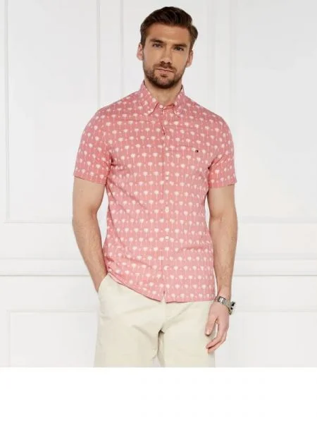 Tommy Hilfiger Cămașă MINI PALM | stretch roz