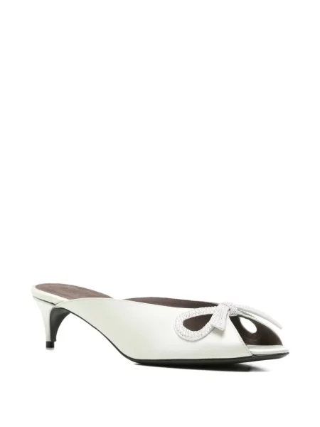 Papuci tip mules Bernadette verde
