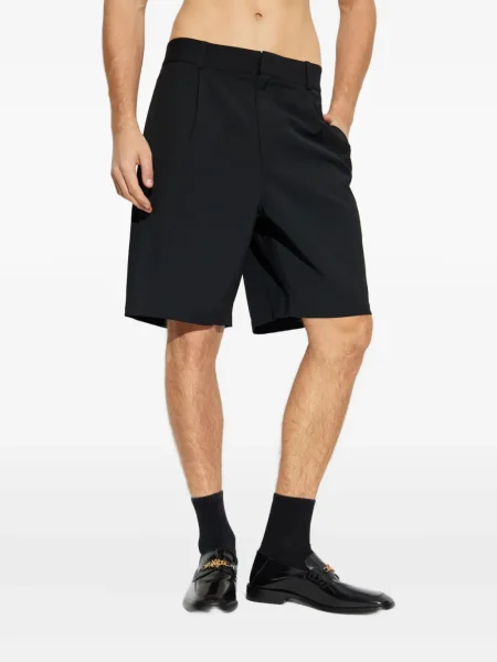 Pantaloni scurți Entire Studios plisate negru