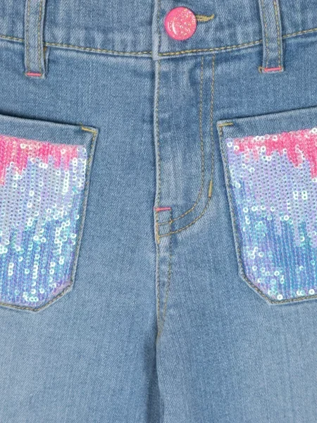 Jeansy dziecięce Billieblush niebieskie
