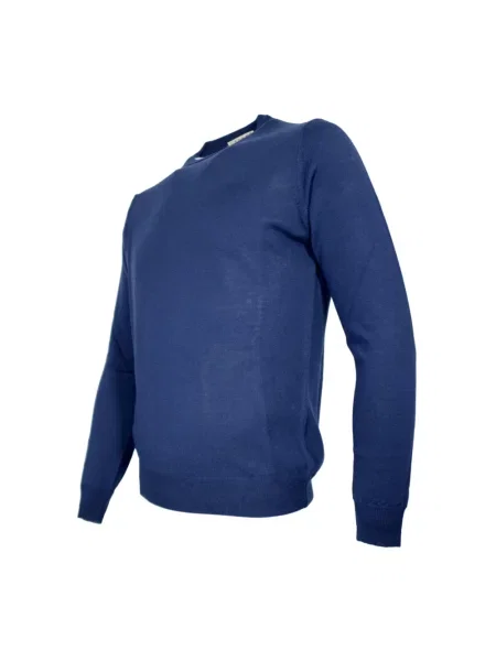 Sweter Cashmere Company wełniany niebieski