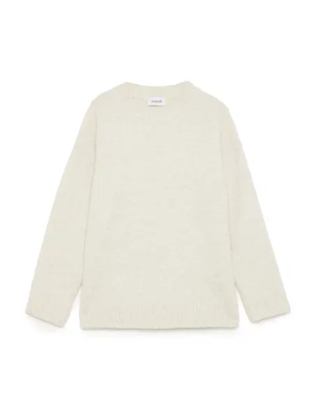 Dzianinowy sweter Amish biały