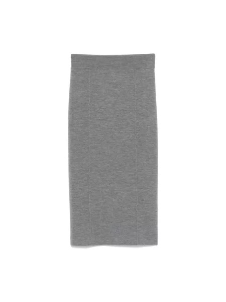 Spódnica midi Pinko wełniana szara