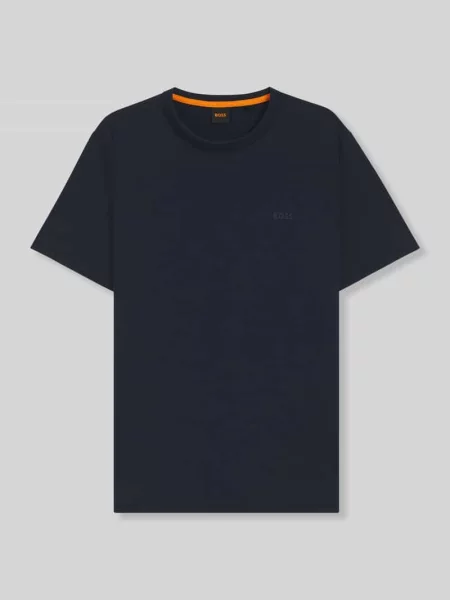 Damski t-shirt o kroju regular fit z czystej bawełny model TEGOOD' Boss Orange niebieska