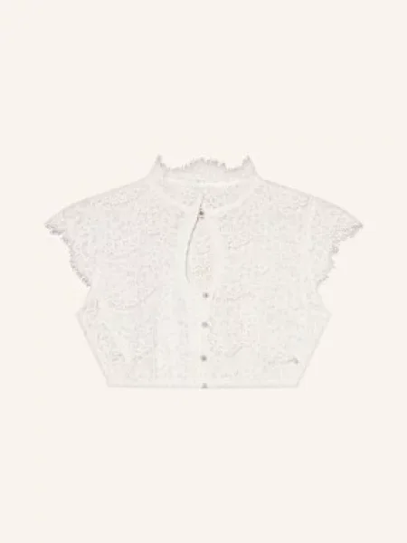 Spieth & Wensky Bluzka Bawarska Finesse Z Koronki weiss biała
