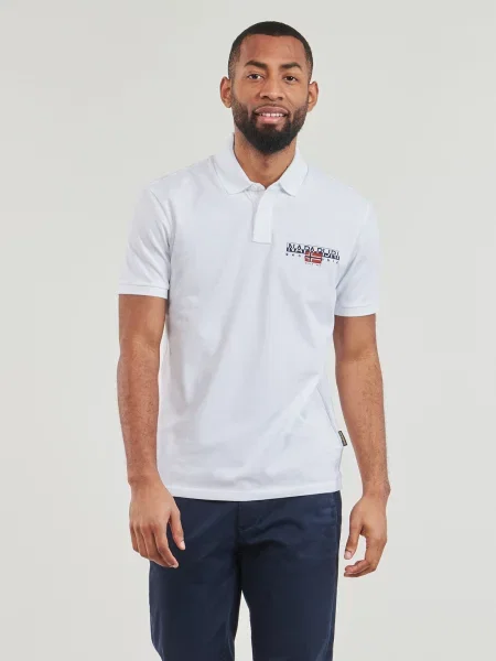 Polo tričko Napapijri E-Aylmer brightwhite bílé