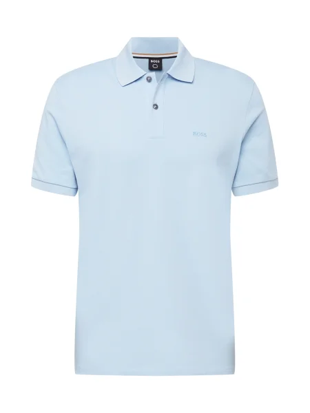 BOSS Black Tričko svetlomodrá čierna