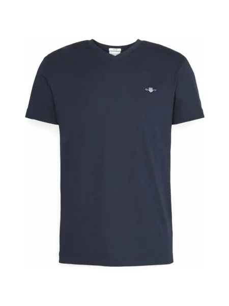 Gant t-shirt granatowy gładki niebieska