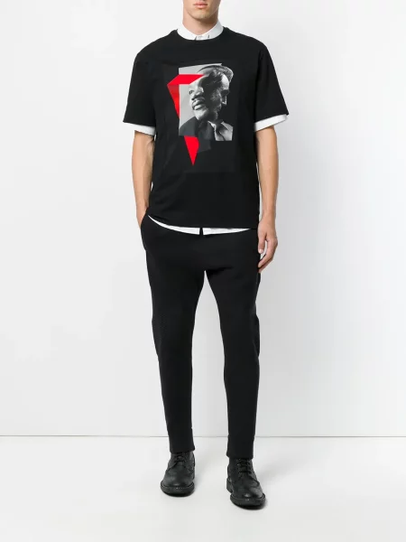 Tricou Neil Barrett cu imagine negru