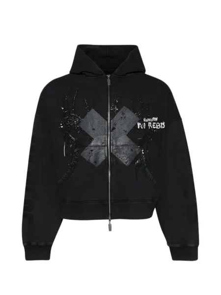 Hanorac cu glugă Rrr123 negru