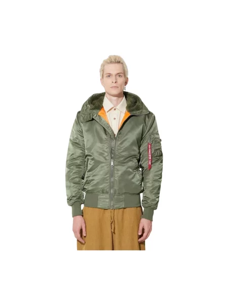 Alpha Industries kurtka Hooded zimowa zielony