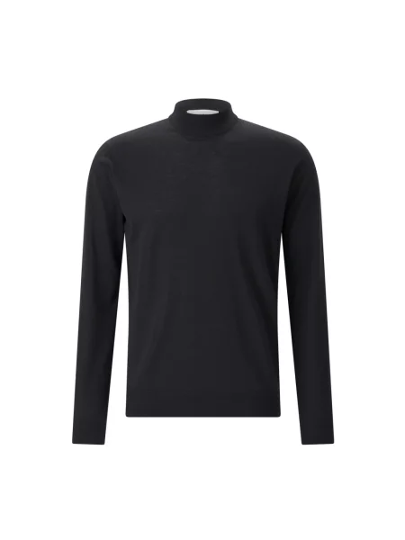 Sweter z golfem Lardini wełniany czarny
