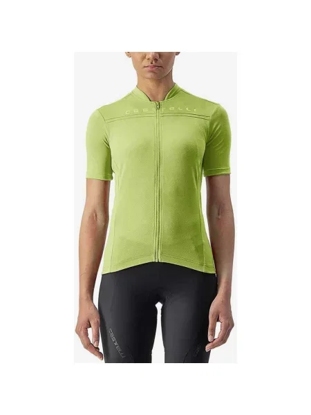 Castelli Anima 4 koszulka z krótkim rekawem limonkowozielona XS zielona