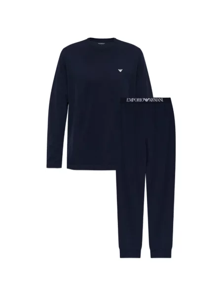 Șosete Emporio Armani cu imagine albastru