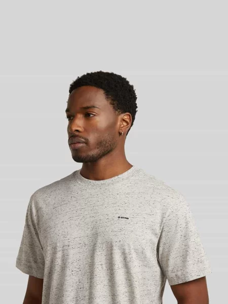 T-shirt z subtelnym detal z logo G-star Raw szara