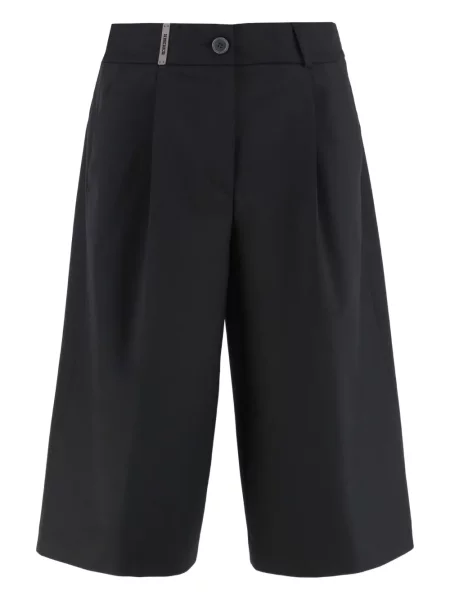 Bermude Peserico plisat negru
