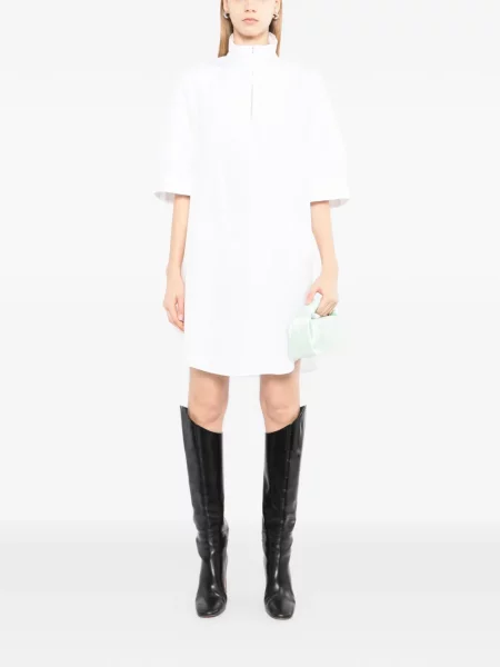 Rochie mini Jnby din poplin alb