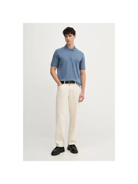 Koszulka polo Armani Exchange niebieska