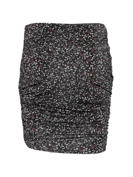 Fusta mini Mar De Margaritas cu model floral cu imagine negru